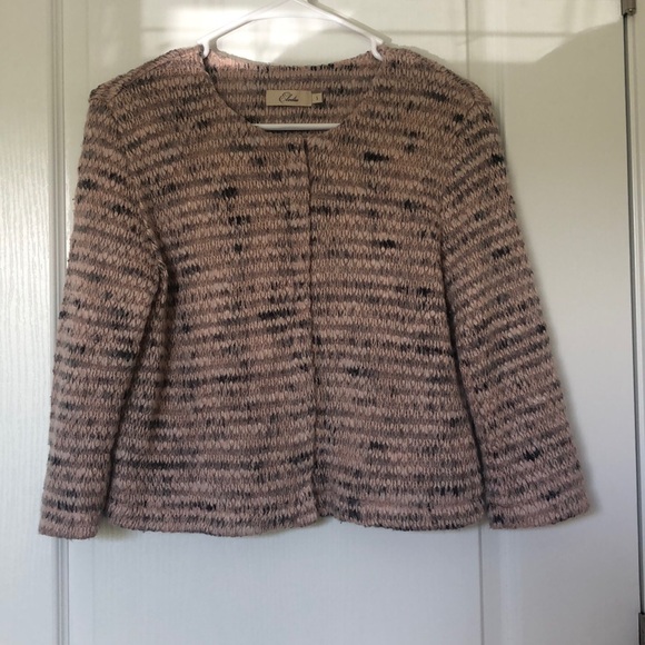 Pink and Grey Zippered Sweater - Picture 1 of 4